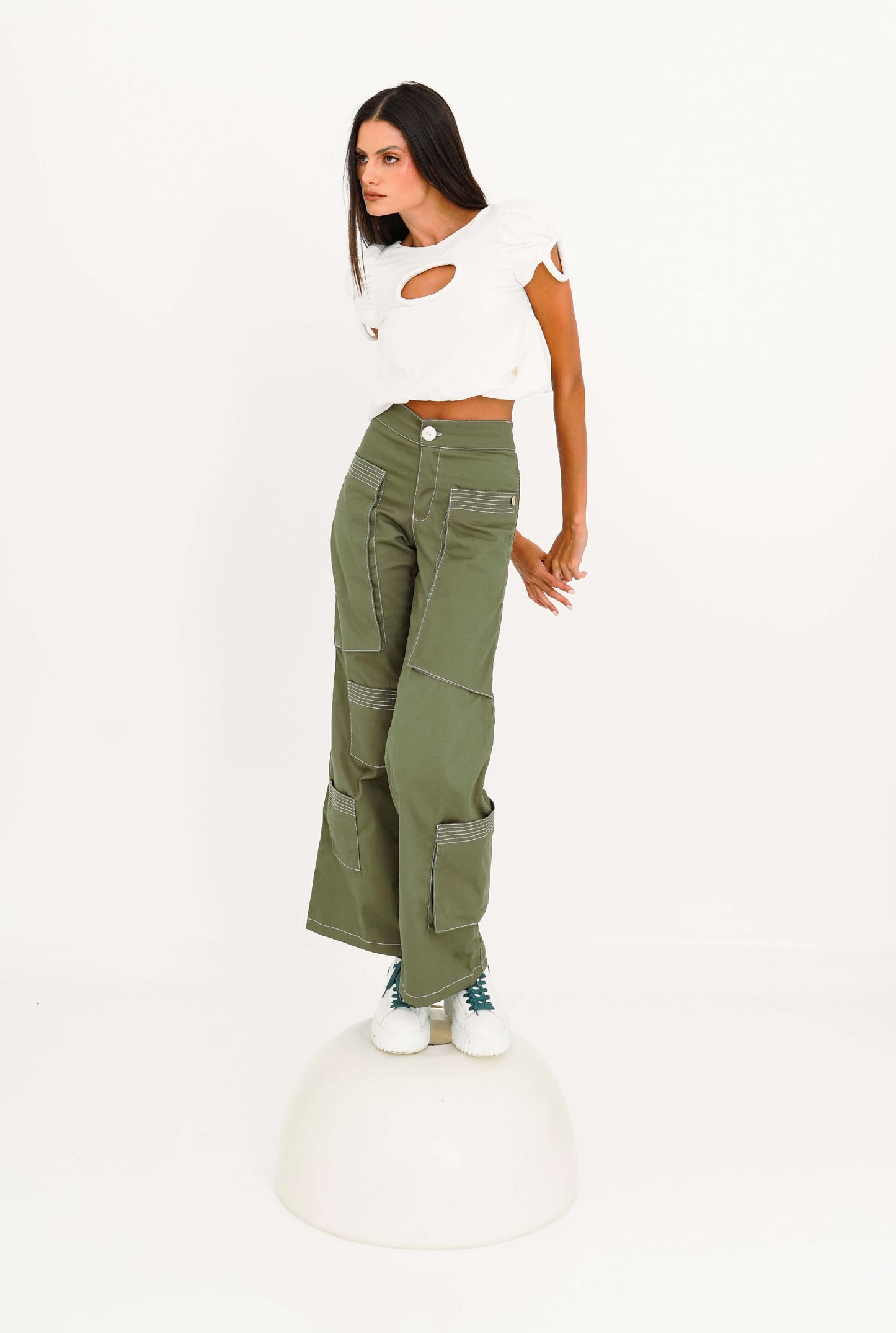 Cubo Dark pistachio Pant